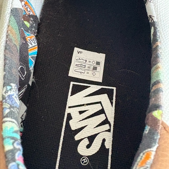 Vans white floral skate sneaker lace up size 8m/9.5w - Picture 7 of 7